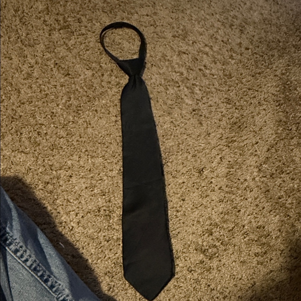 Croft & Barrow Sleek Black Men's Zipper Tie
